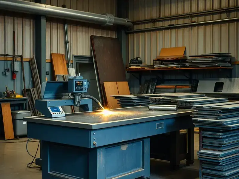 Custom metal fabrication in the Britch & Sons workshop