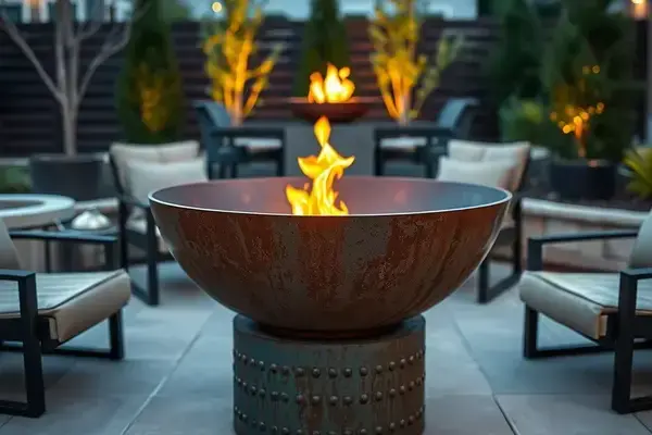 Custom decorative fire pit