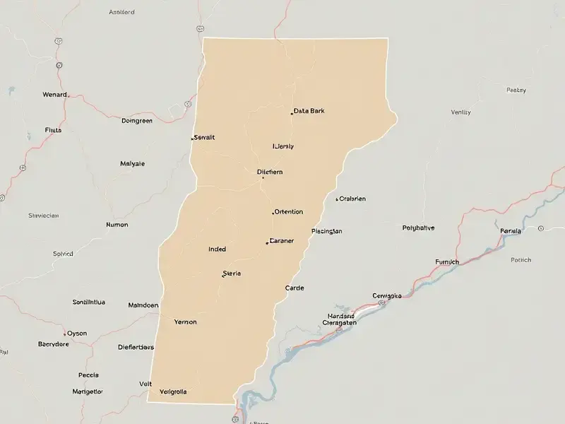 Map showing Britch & Sons Welding service territory in Vermont and New York